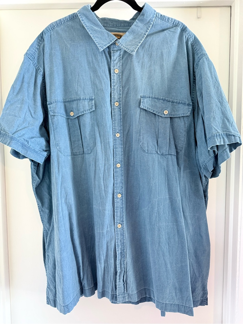 The Foundry Supply Co. Light Blue Short-Sleeve Button-Up Shirt